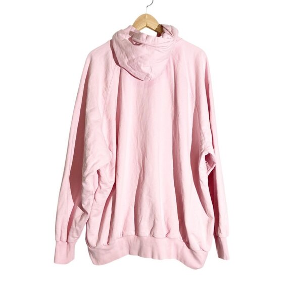 NWT Balenciaga logo-print cotton hoodie light pink - Picture 4 of 11